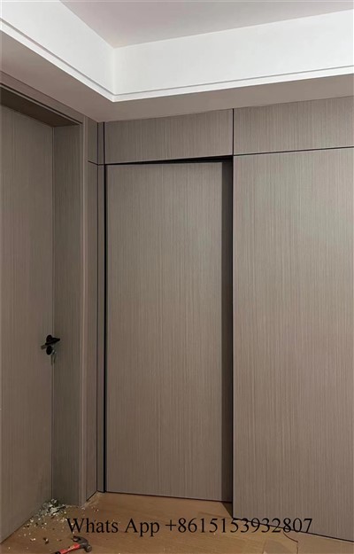 Porta invisible Panell de paret Panell de porta Panell de paret de llistons Porta